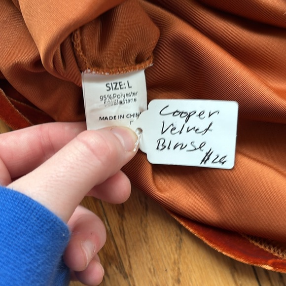 Velvet Rust Top - Picture 3 of 3